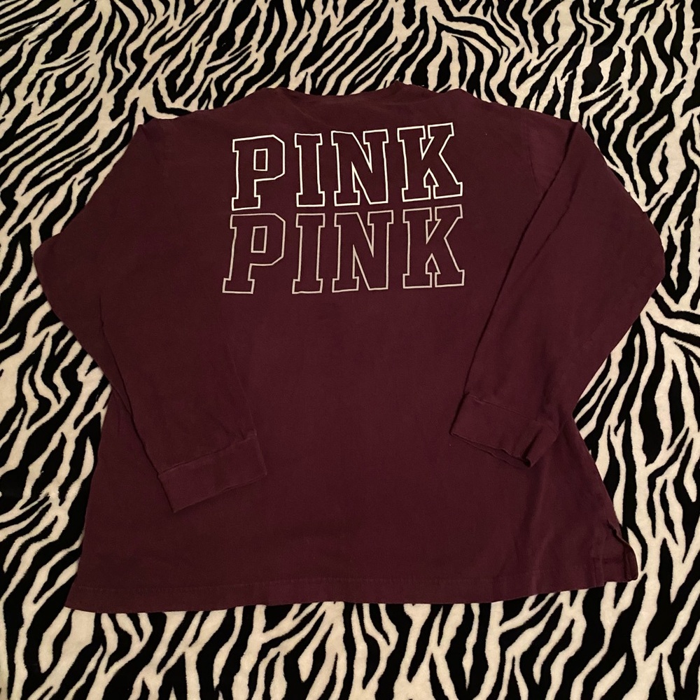 VS Pink long sleeve tee size large